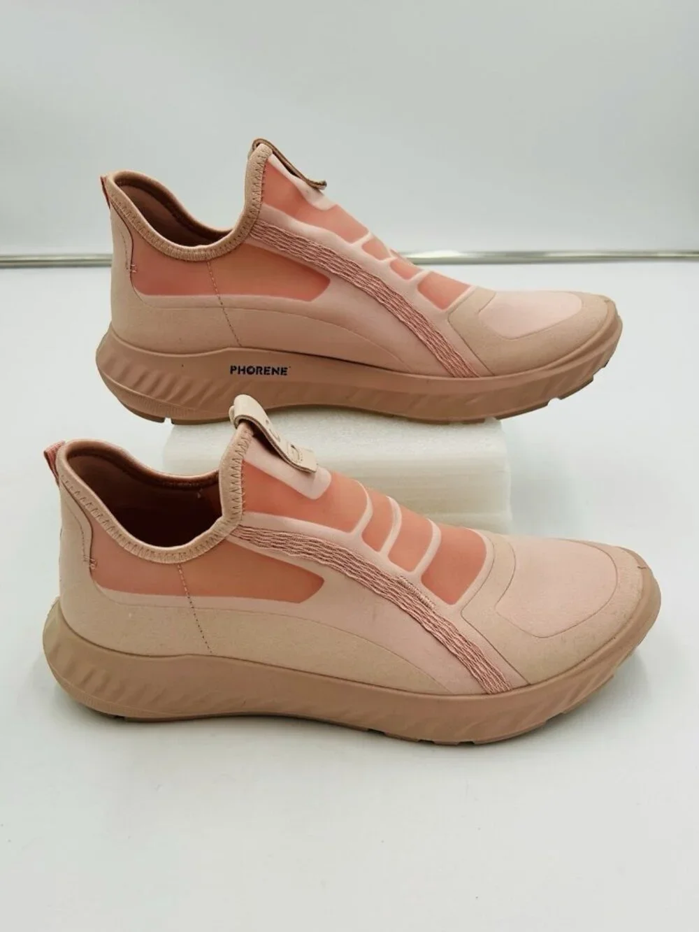 ECCO Phorene ALPHA Slip-on Sneaker Shoes Pink Womens EUR 40 US 9 / 9.5 Fluidform